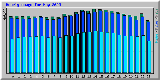 Hourly usage for May 2025